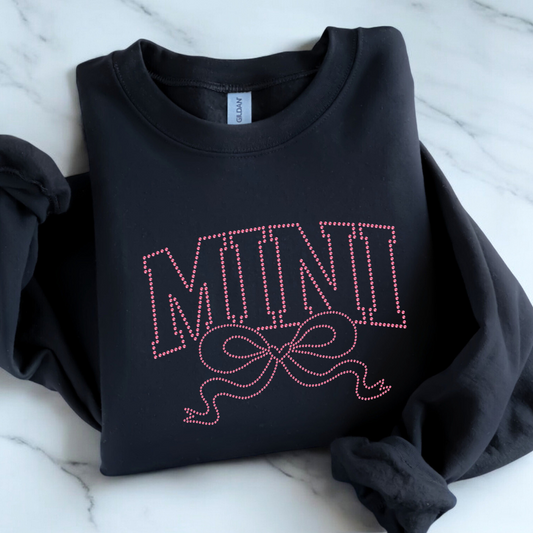 Mini Bow RHINESTONE TRANSFER