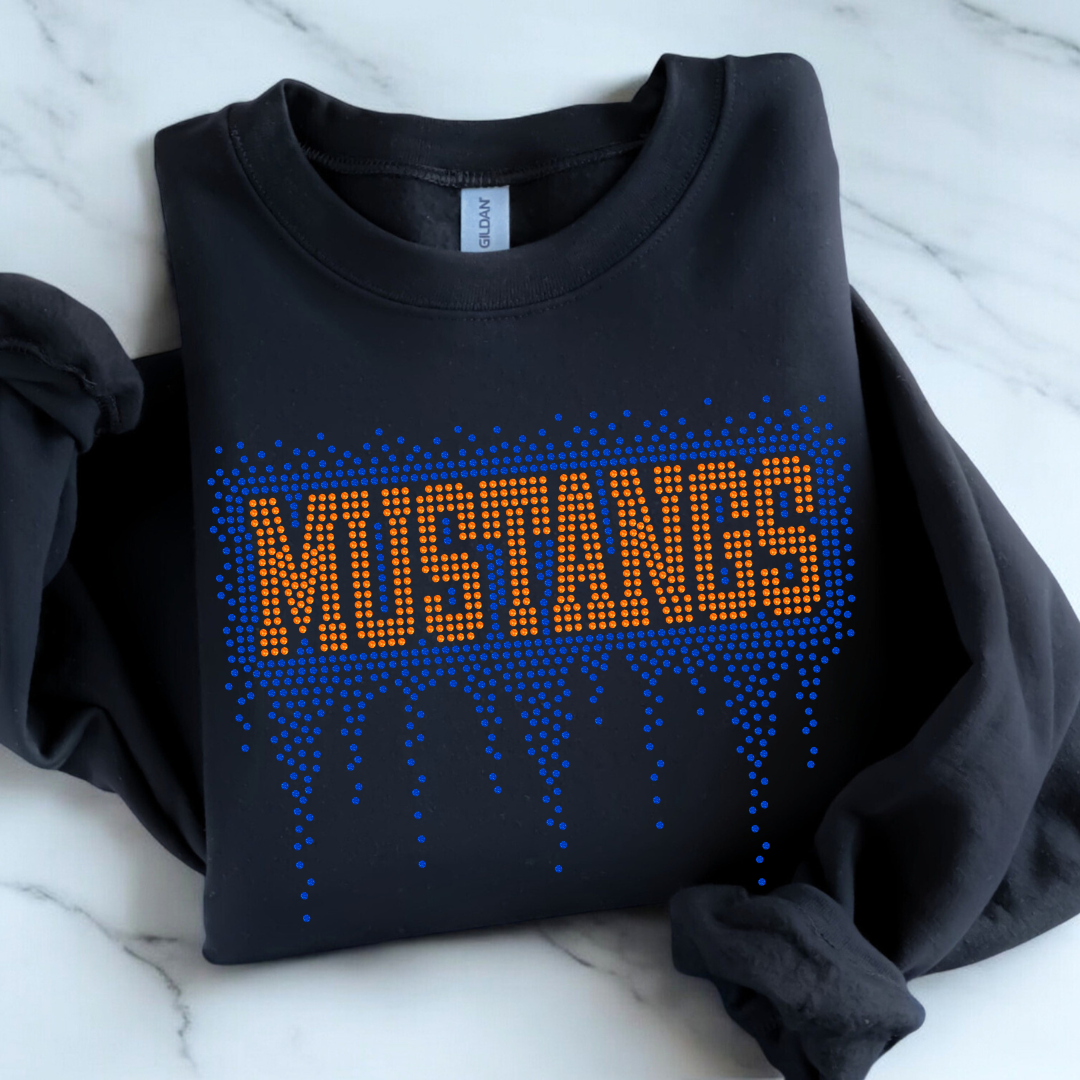 Mustangs Athletic Drip SPANGLE TRANSFER