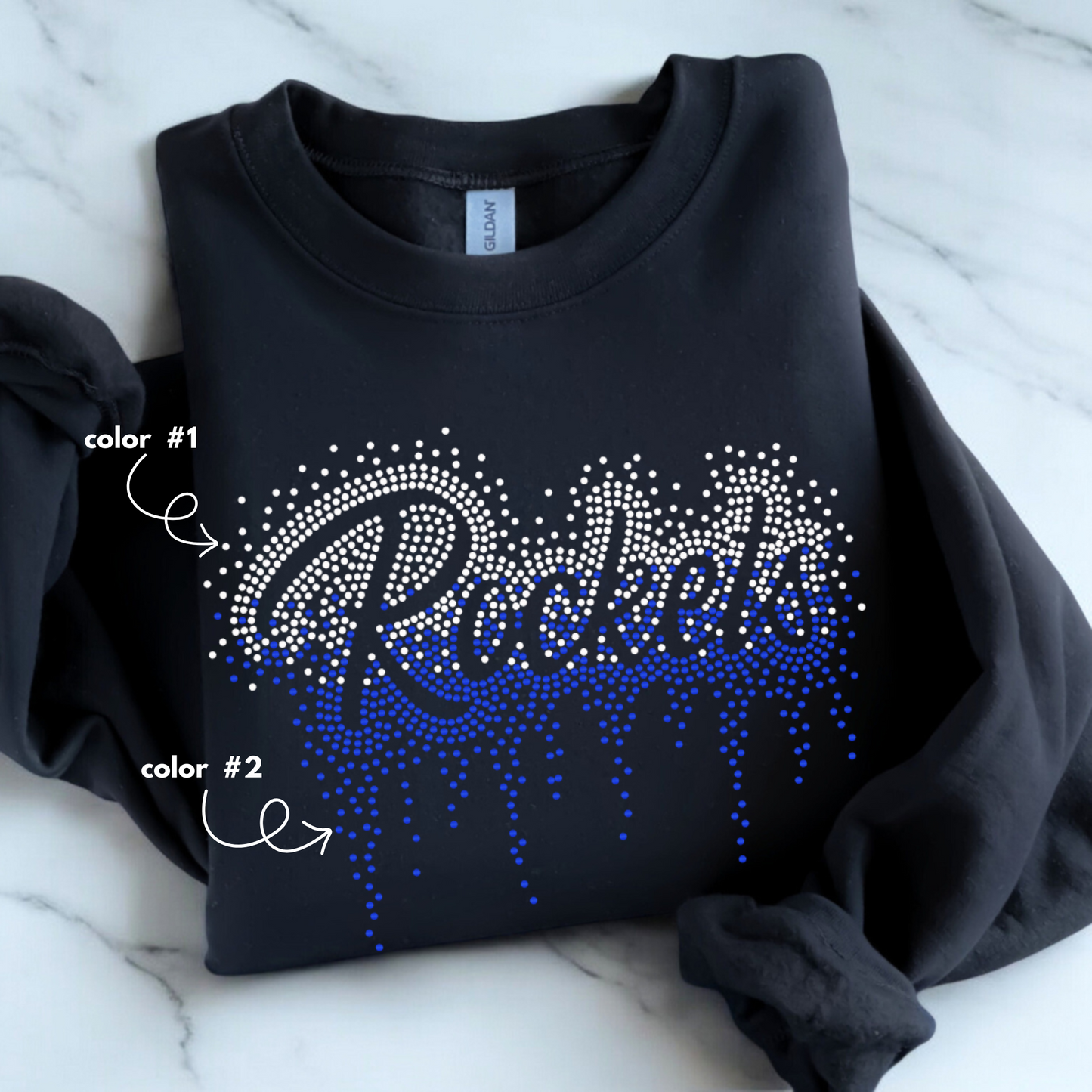 Rockets Ombre Drip SPANGLE TRANSFER