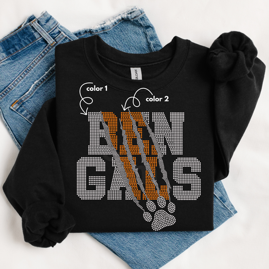 Bengals Claw SPANGLE TRANSFER