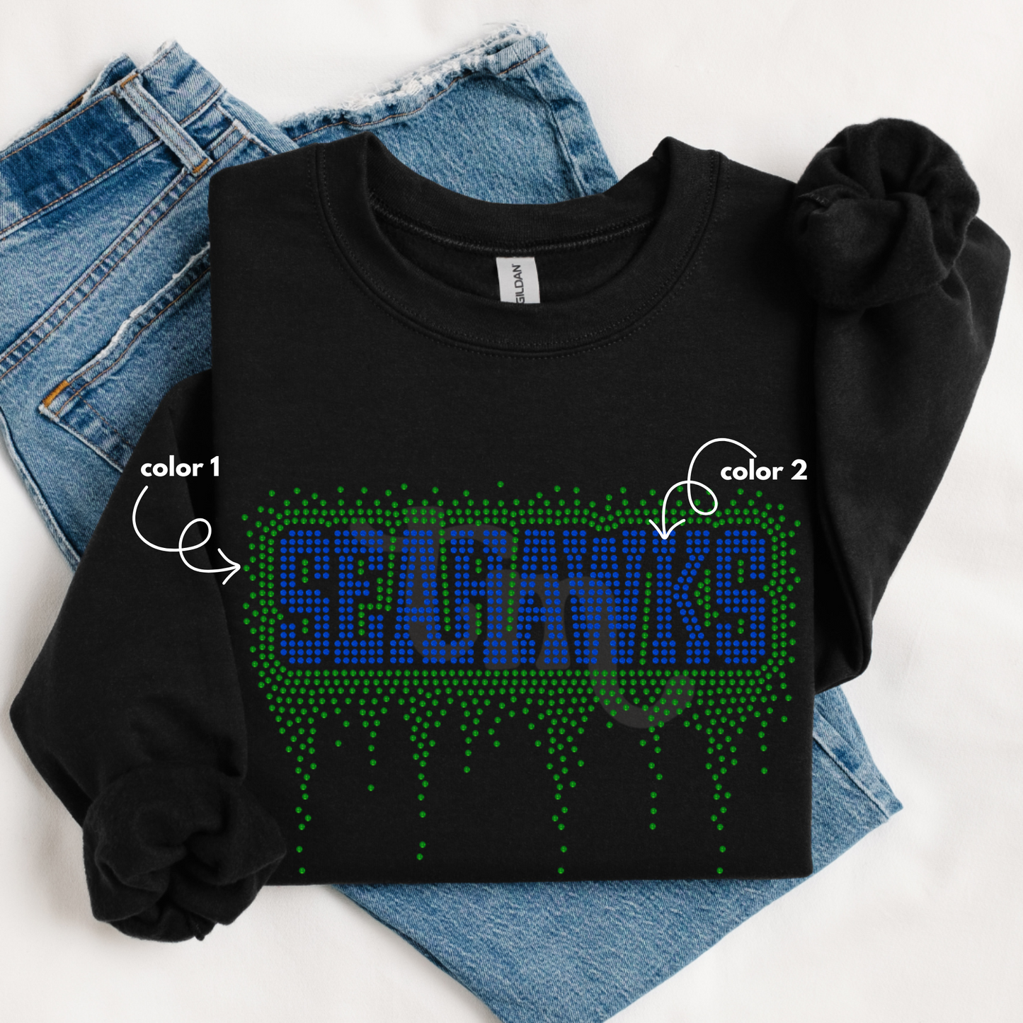 Seahawks Athletic Drip SPANGLE TRANSFER