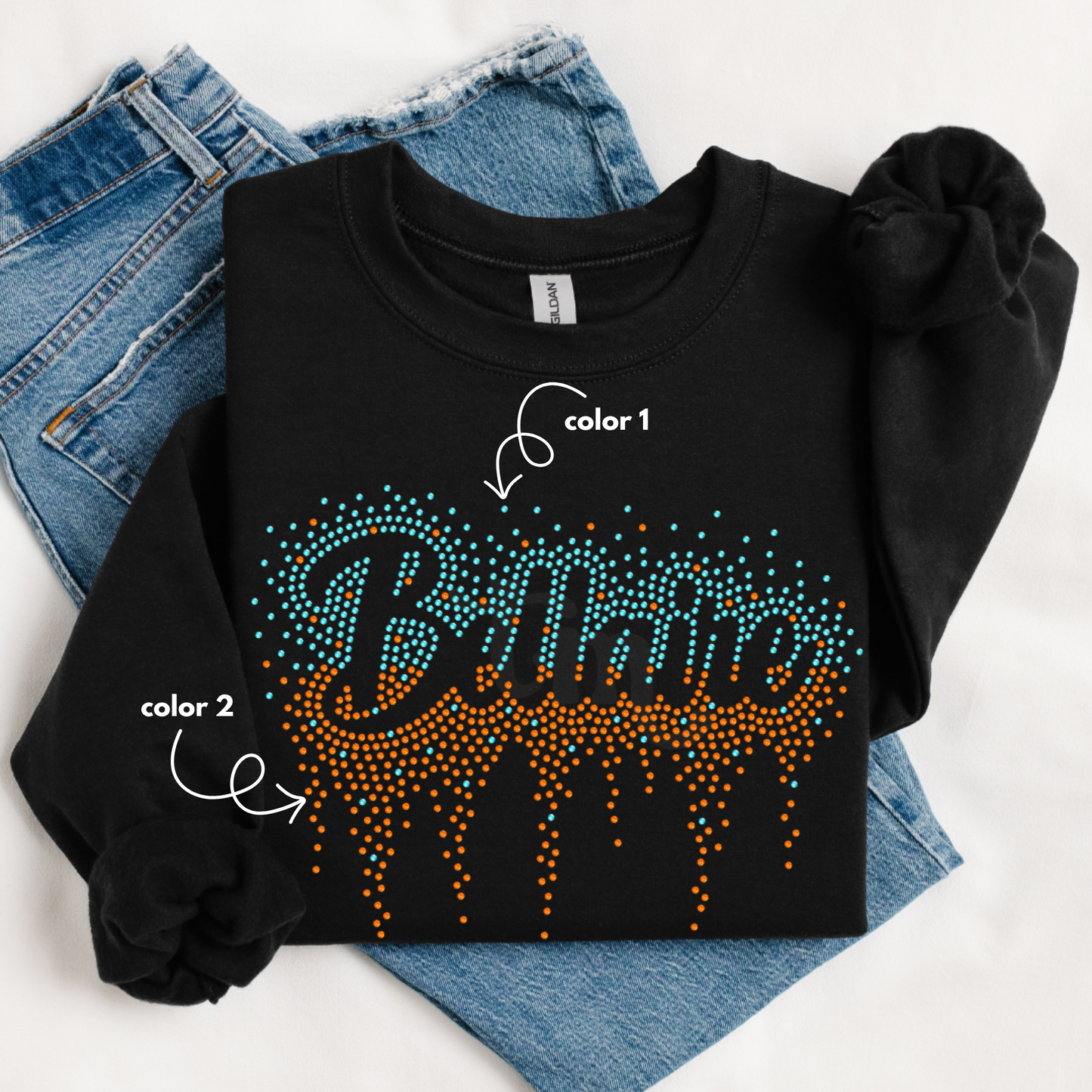Bellaire Ombre Drip SPANGLE TRANSFER