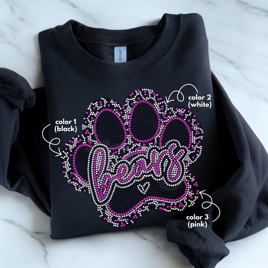 Bears Leopard Paw SPANGLE TRANSFER