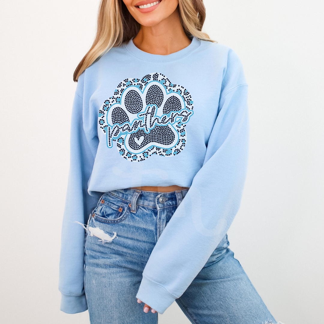Panthers Leopard Paw SPANGLE TRANSFER