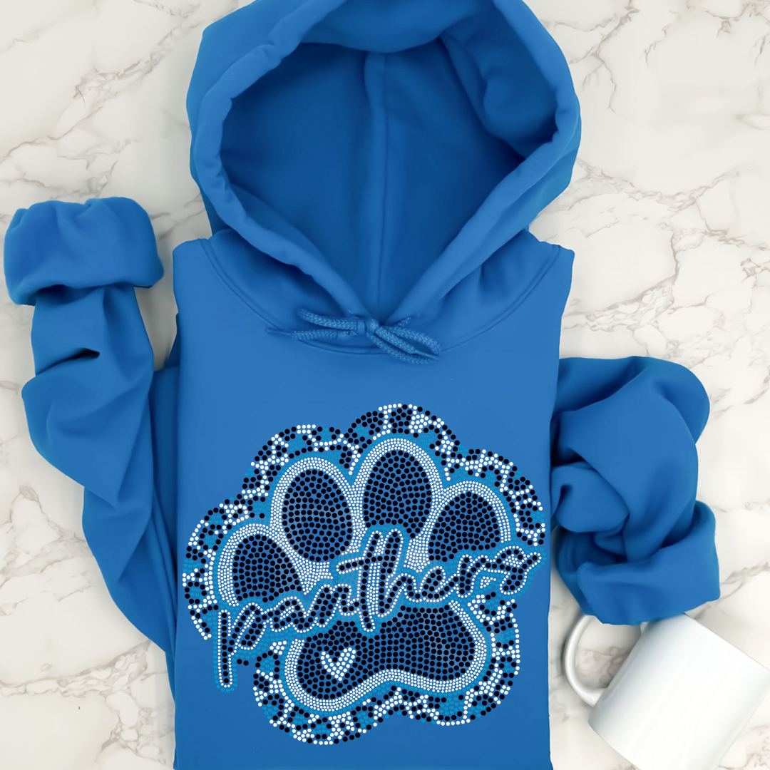 Panthers Leopard Paw SPANGLE TRANSFER