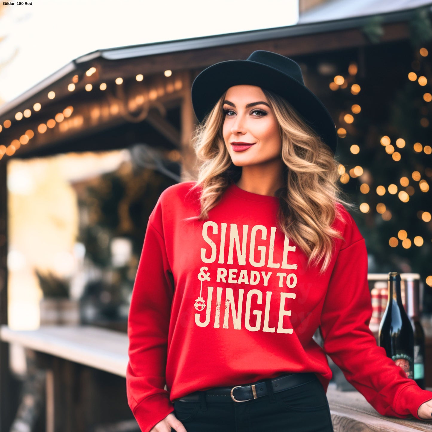 Single And Ready To Jingle BEIGE INK