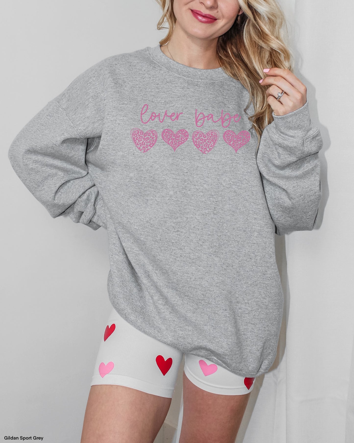 Lover Babe Leopard Hearts HOT PINK INK