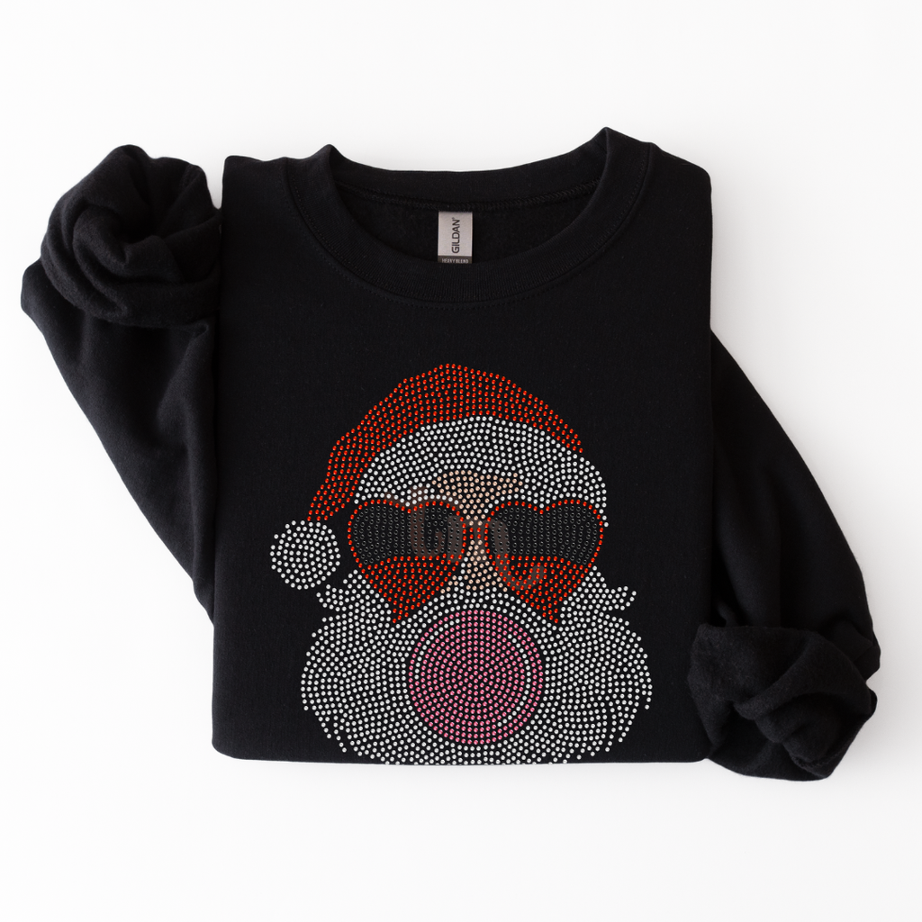 Santa Glasses and Bubblegum SPANGLES TRANSFER