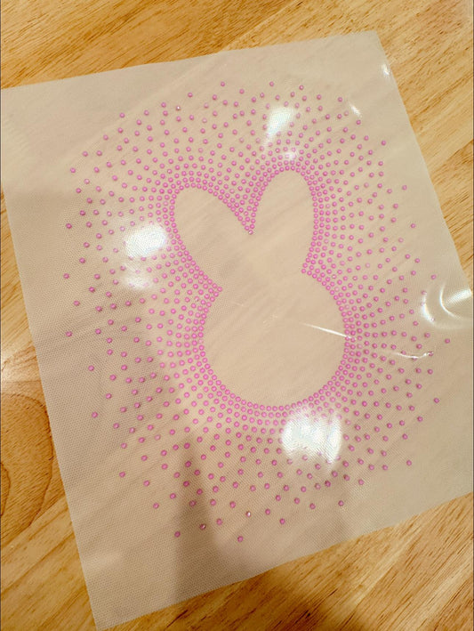 BLING IT ON // Bunny Scatter RHINESTONE TRANSFER c. Candy Light Violet