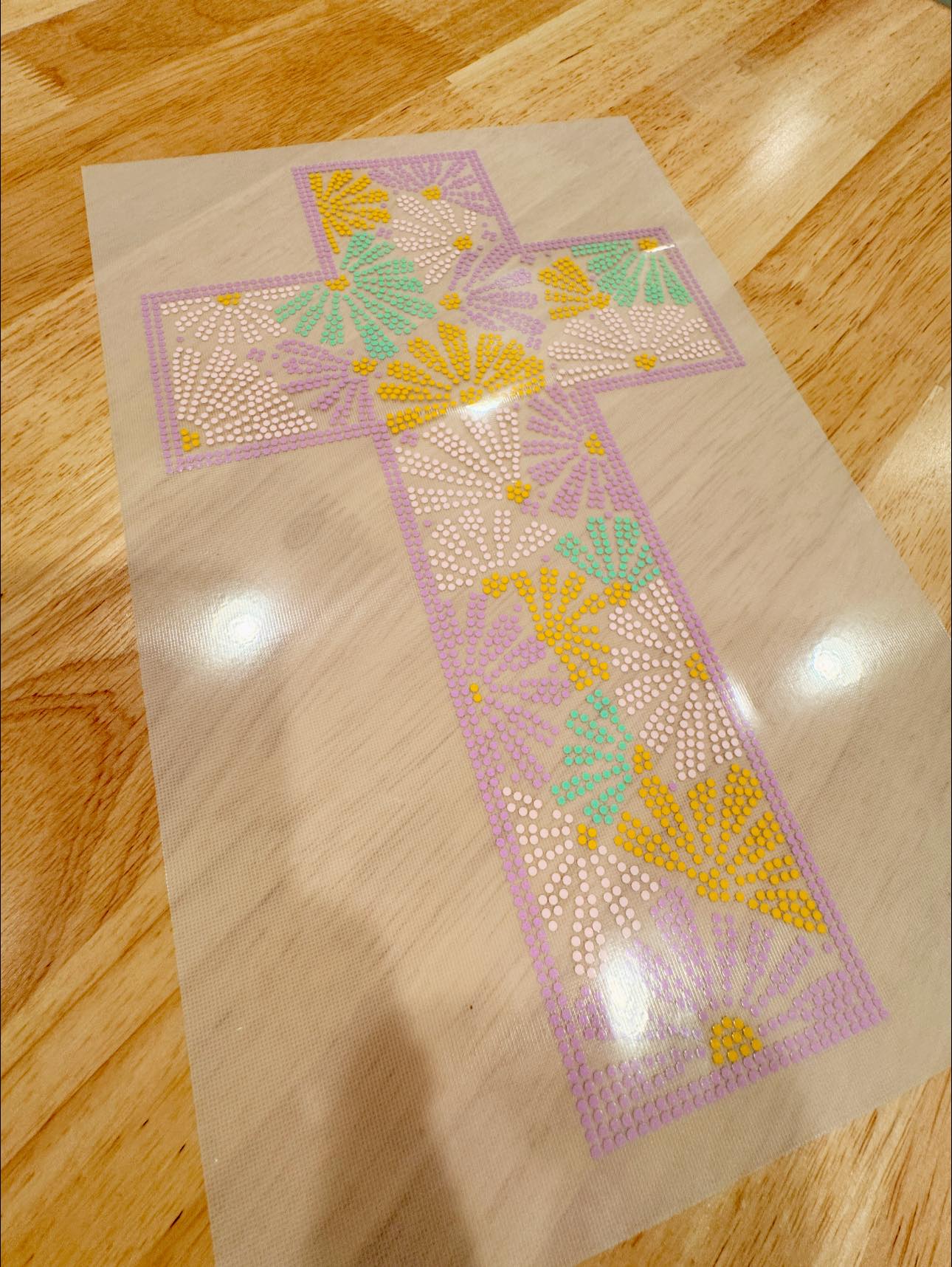 BLING IT ON // Floral Cross SPANGLE TRANSFER c. 6291 + 6290 + 3611 + 614