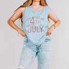 MADE TO ORDER // 4th of July with Flags SPANGLE TRANSFER c. 102 + 2899 + 110