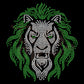 Lion Mascot RHINESTONE TRANSFER