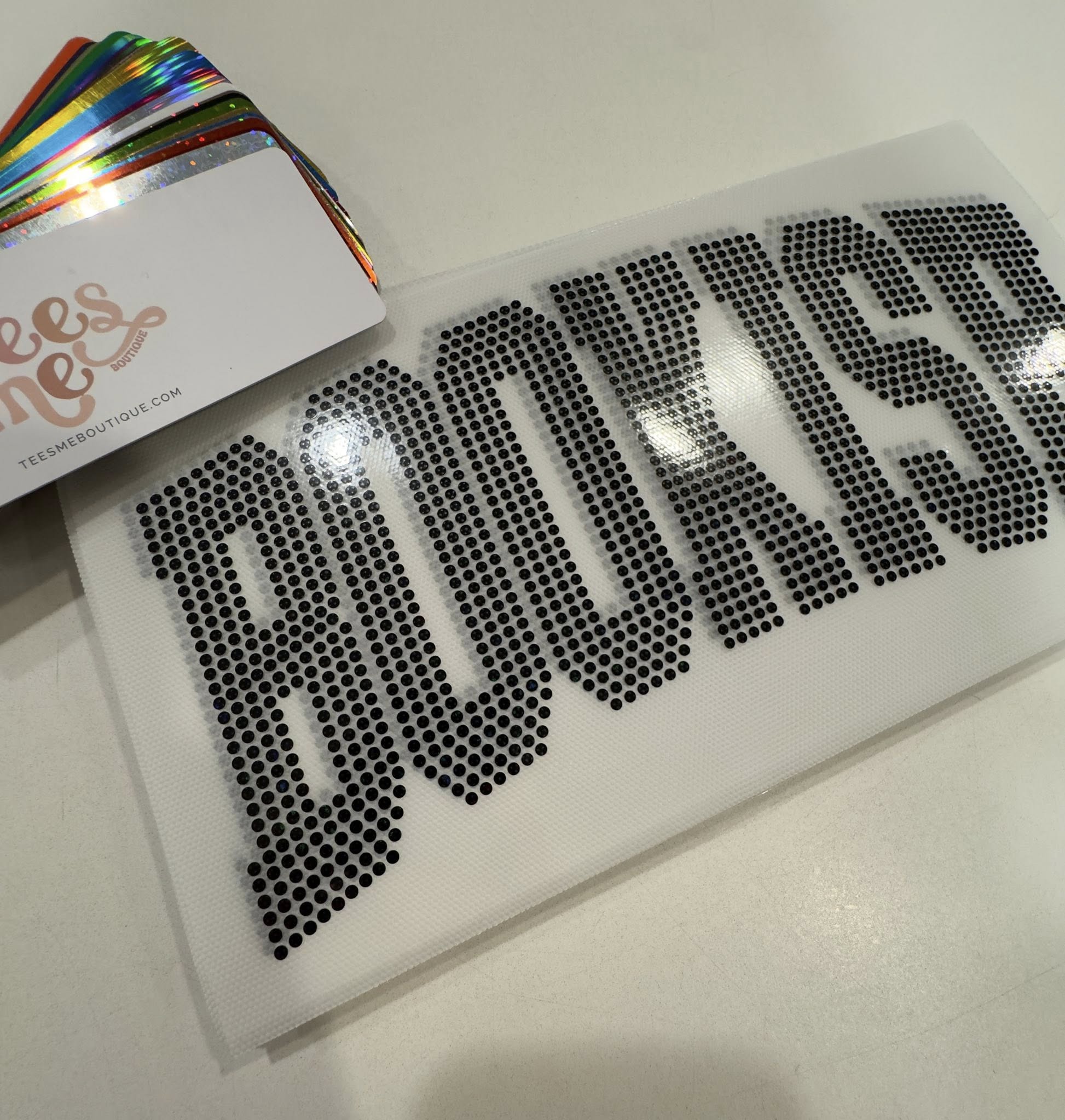 READY TO SHIP // Bookish Arched SPANGLE TRANSFER c. 119 (holo black)