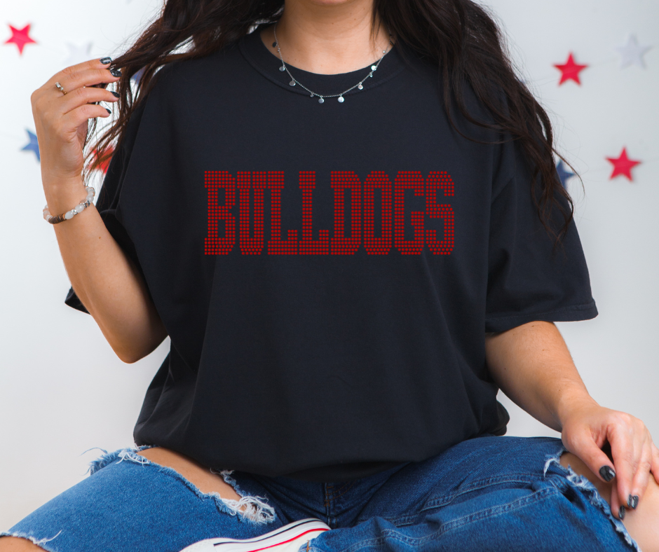 Bulldogs College Block SPANGLE TRANSFER