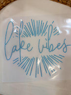 READY TO SHIP // Lake Vibes Burst RHINESTONE TRANSFER c. aquamarine light