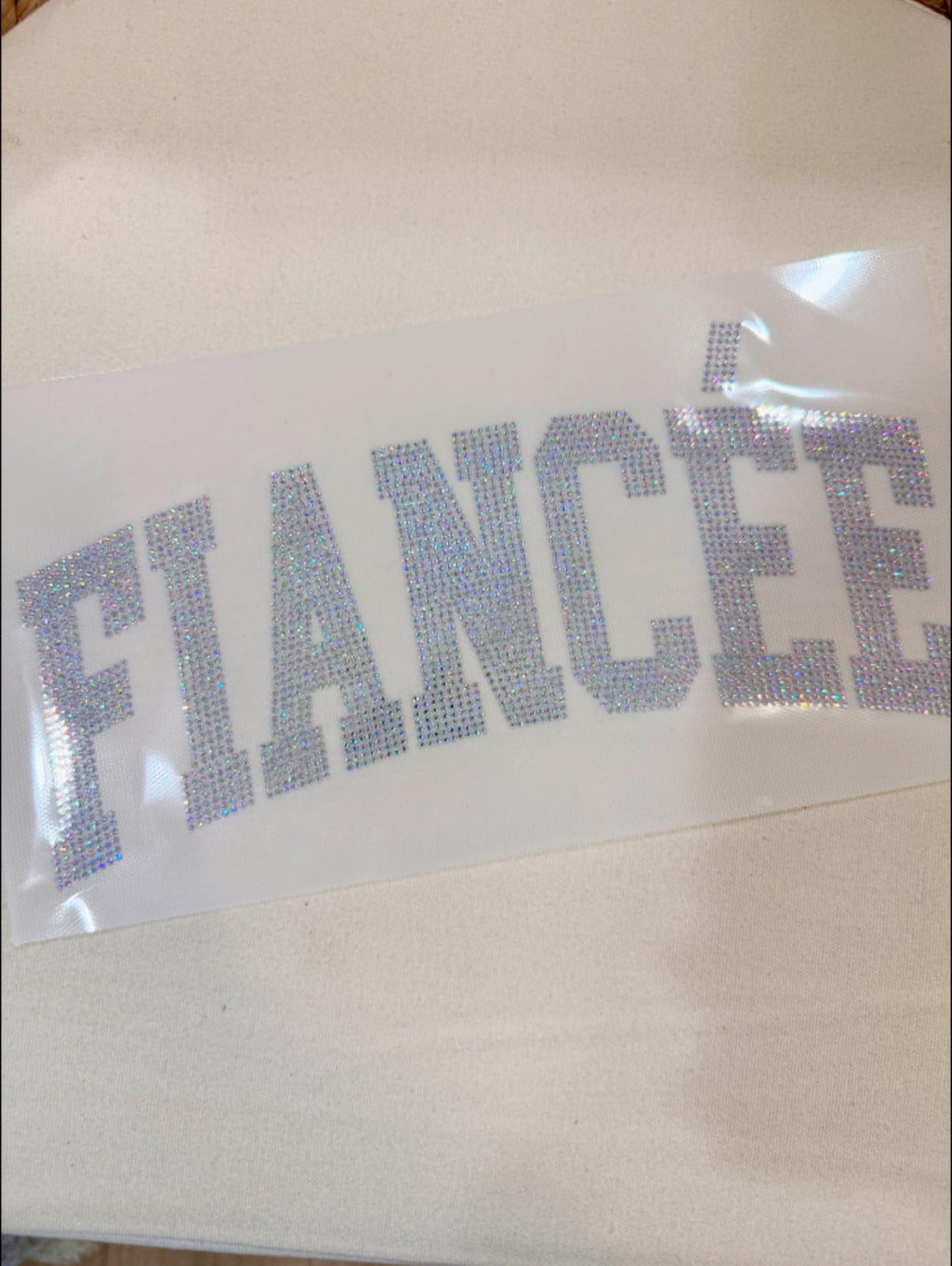 READY TO SHIP // Fiancée RHINESTONE TRANSFER c. crystal ab