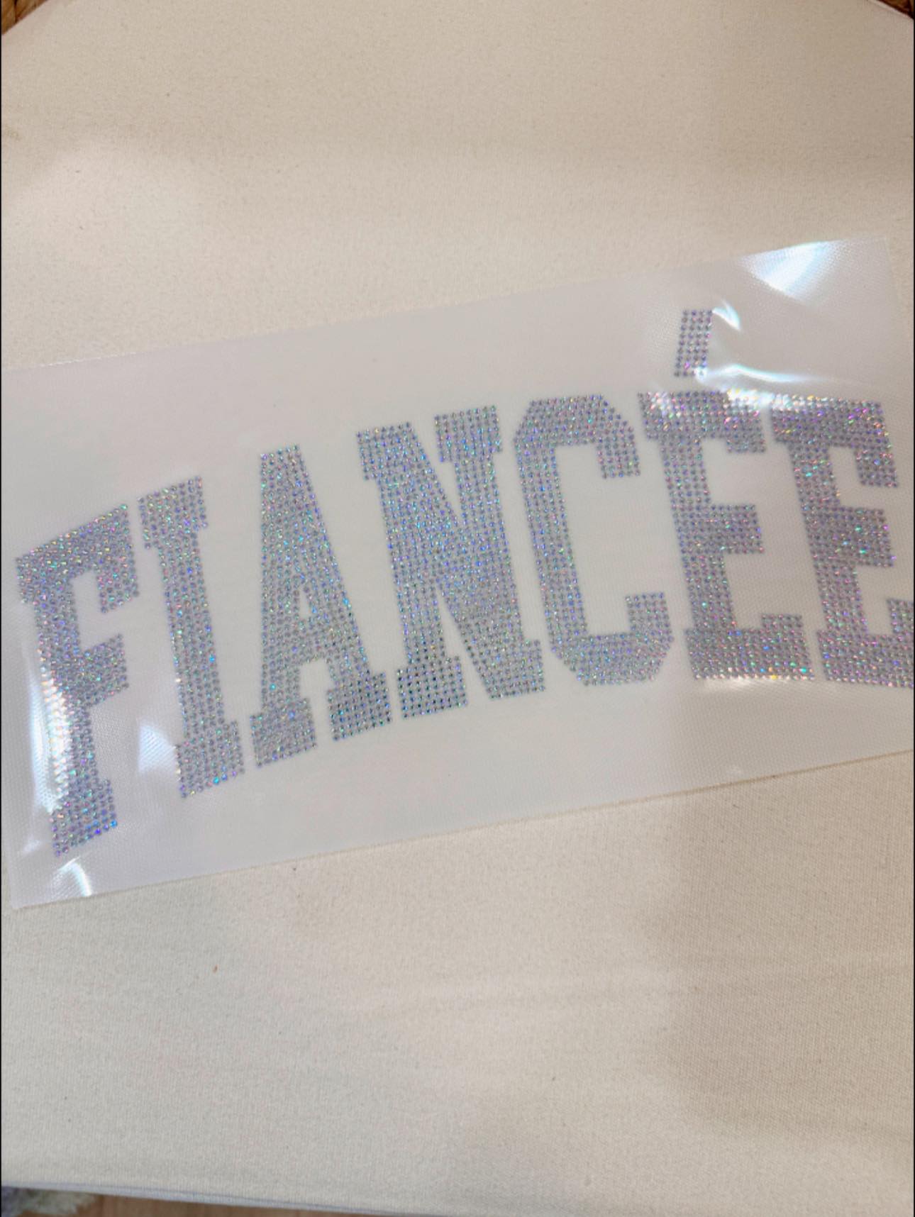 READY TO SHIP // Fiancée RHINESTONE TRANSFER c. crystal ab