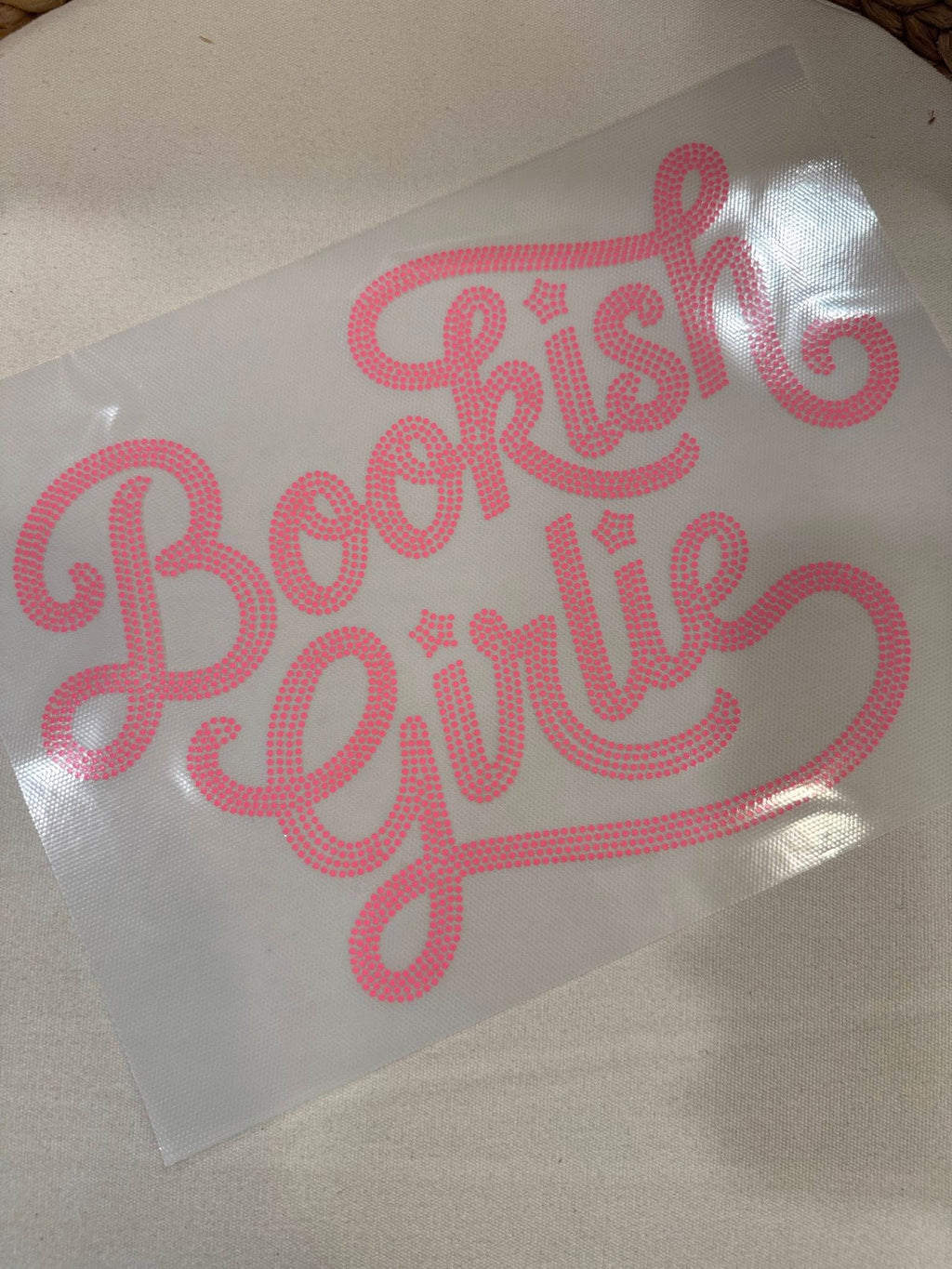READY TO SHIP // Bookish Girlie SPANGLE TRANSFER c. 3610 hot pink