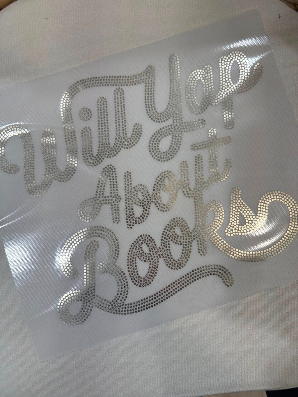 READY TO SHIP // Will Yap About Books SPANGLE TRANSFER c. 337 matte gold
