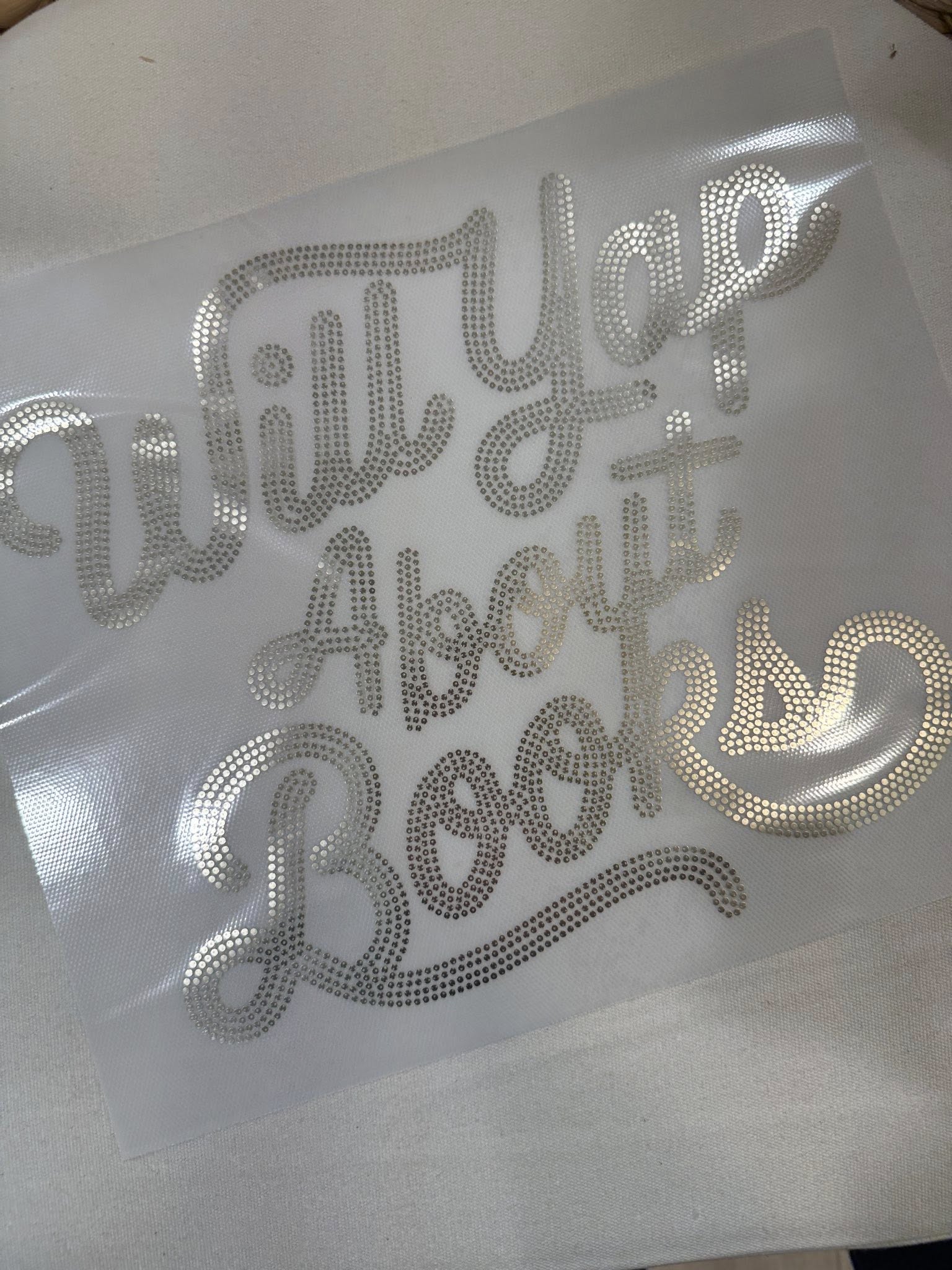 READY TO SHIP // Will Yap About Books SPANGLE TRANSFER c. 337 matte gold