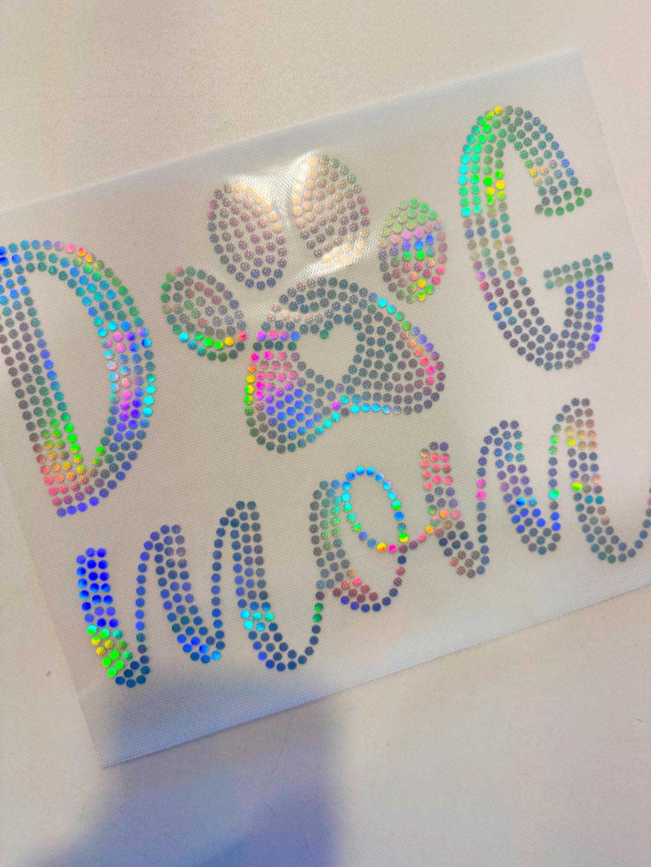 READY TO SHIP // Dog Mom SPANGLE TRANSFER c. 1301