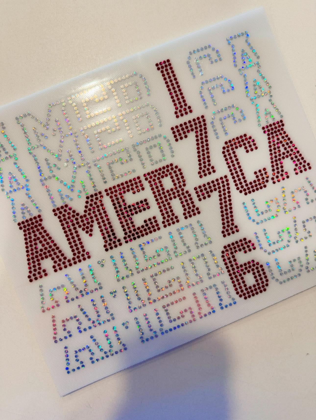 MADE TO ORDER // America Stacked 1776 SPANGLE TRANSFER c. 101 + 102
