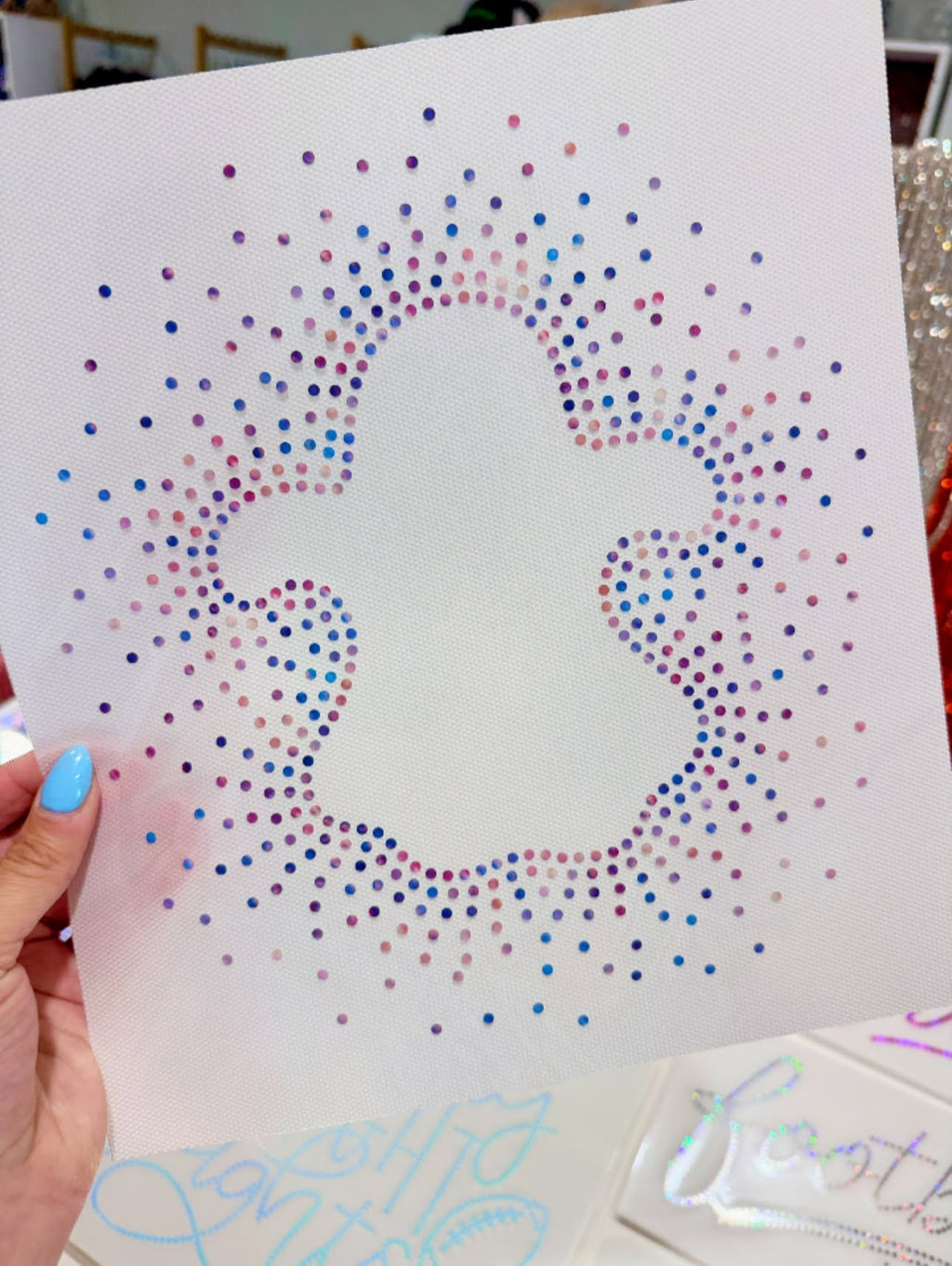 READY TO SHIP // Ghost Scatter SPANGLE TRANSFER c. 16230 NEW COLOR PATTERN