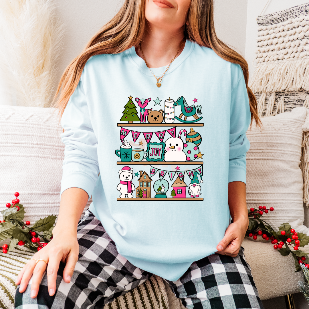 Christmas Shelves MATTE CLEAR FILM