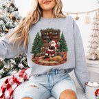 Santa Reading MATTE CLEAR FILM