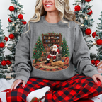 Santa Reading MATTE CLEAR FILM