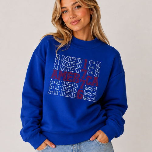 America Stacked SPANGLE TRANSFER