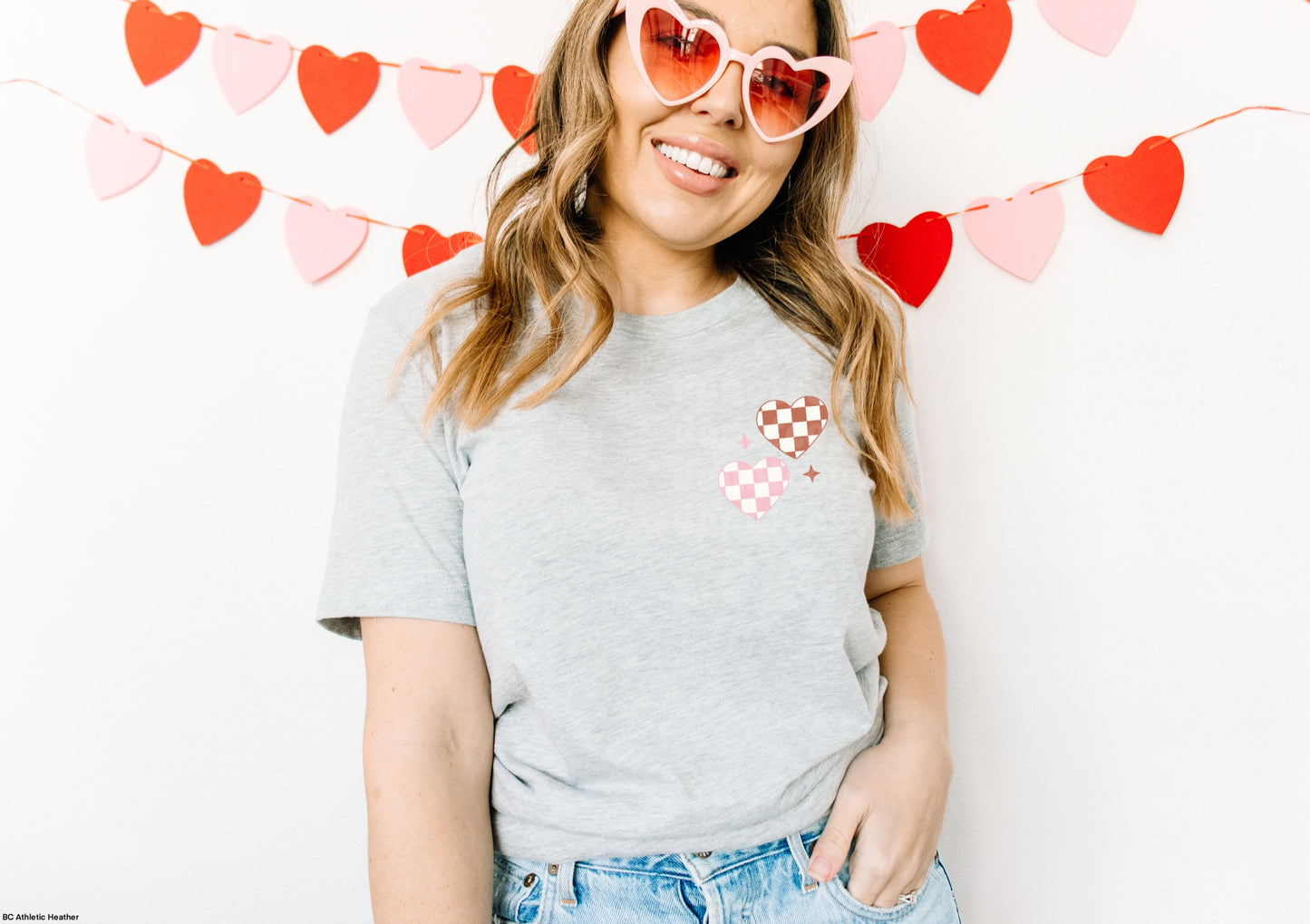 Checkered Hearts POCKET MATTE CLEAR FILM