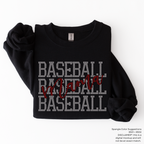 Baseball Mama Stacked SPANGLES TRANSFER