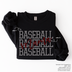 Baseball Mama Stacked SPANGLES TRANSFER