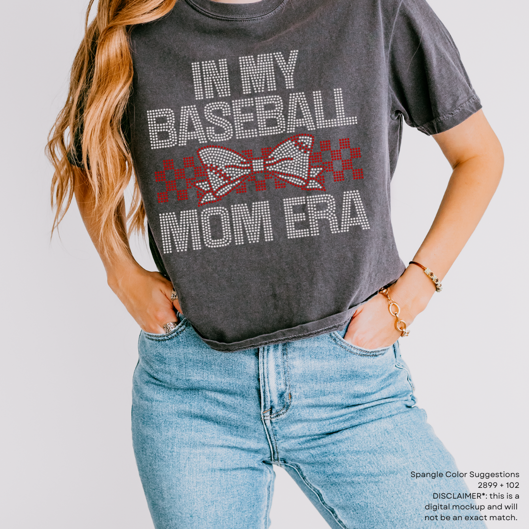 READY TO SHIP // Baseball Mom Era Bow SPANGLE TRANSFER c. 2899 + 102