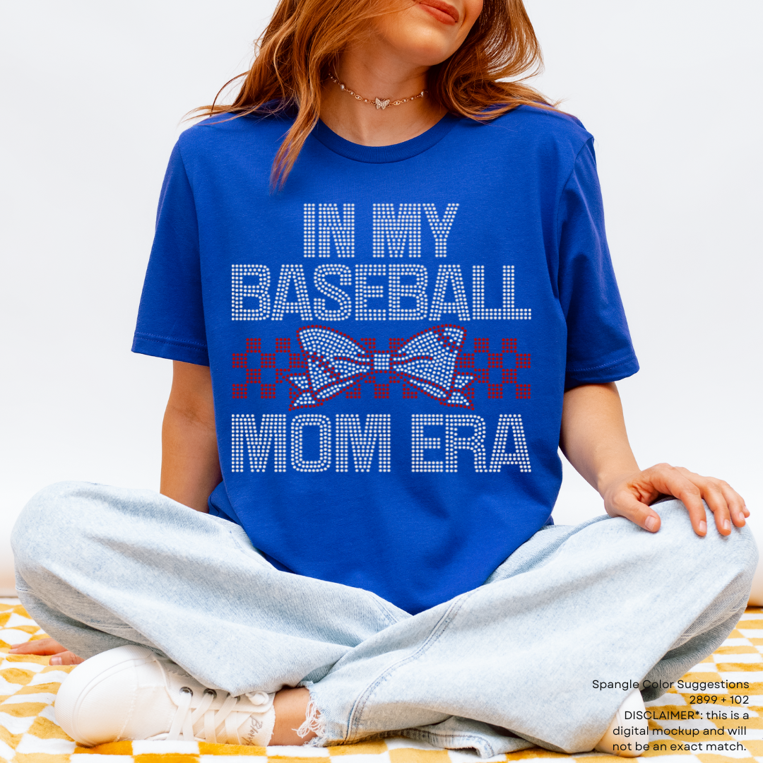 READY TO SHIP // Baseball Mom Era Bow SPANGLE TRANSFER c. 2899 + 102