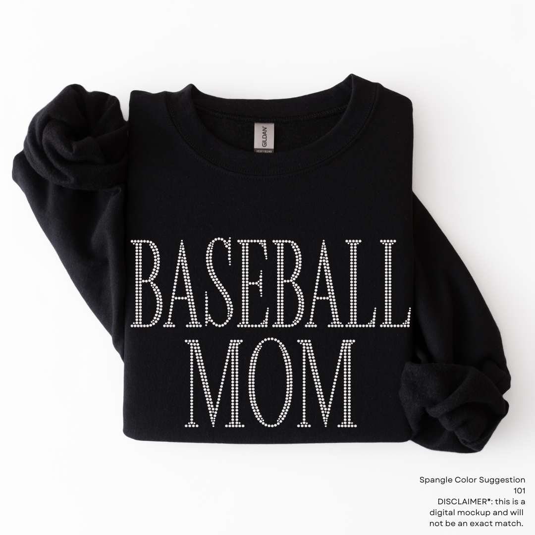 Baseball Mom Serif Font SPANGLES TRANSFER