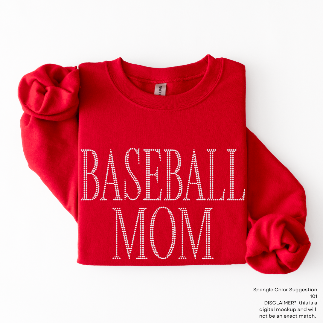 Baseball Mom Serif Font SPANGLES TRANSFER