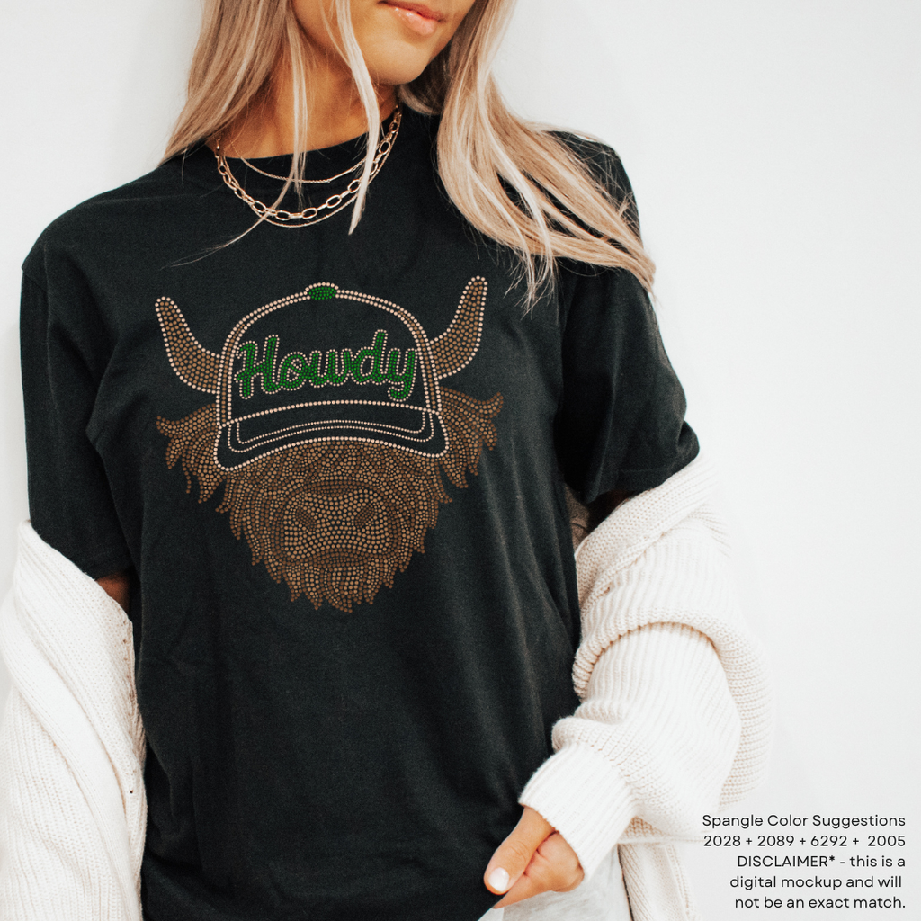 Howdy Highland SPANGLES TRANSFER