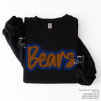 Bears Outline Mascot SPANGLE TRANSFER