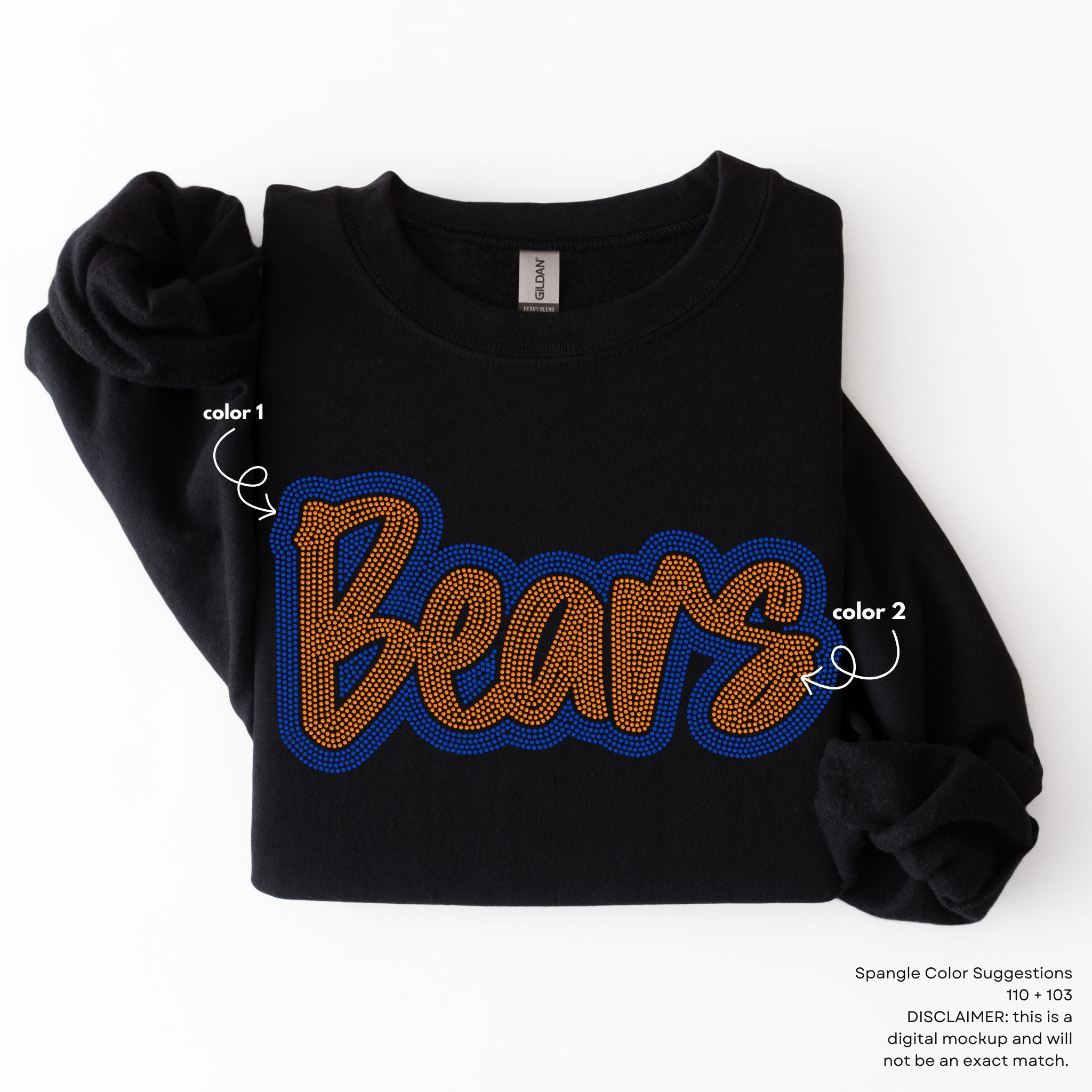 Bears Outline Mascot SPANGLE TRANSFER