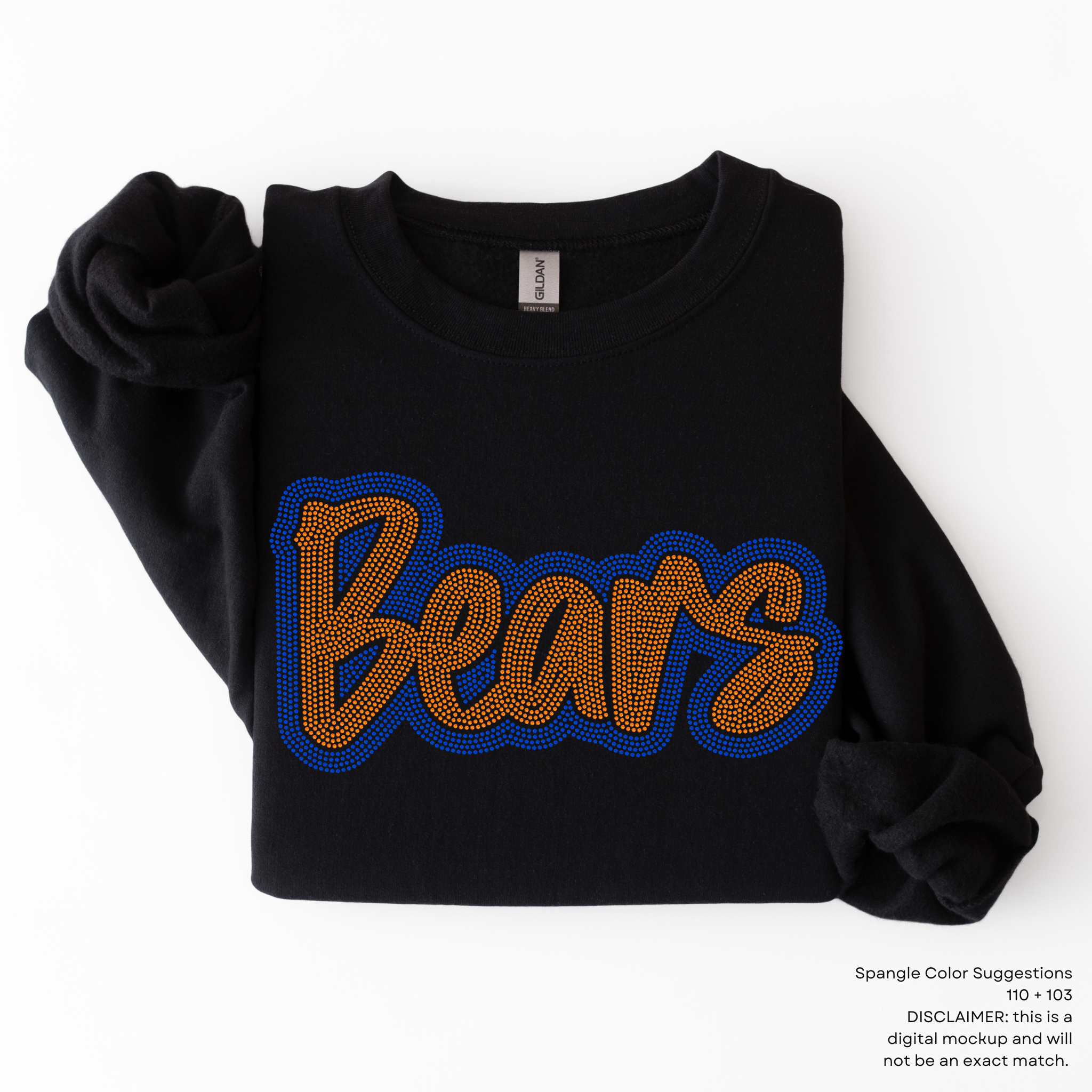 Bears Outline Mascot SPANGLE TRANSFER