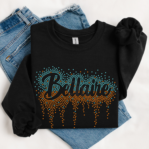 Bellaire Ombre Drip RHINESTONE TRANSFER