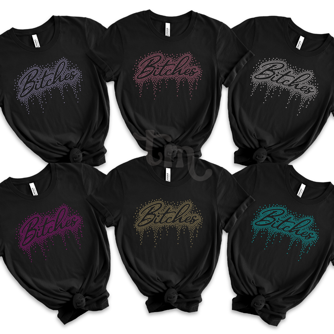 Bitches RHINESTONE TRANSFER