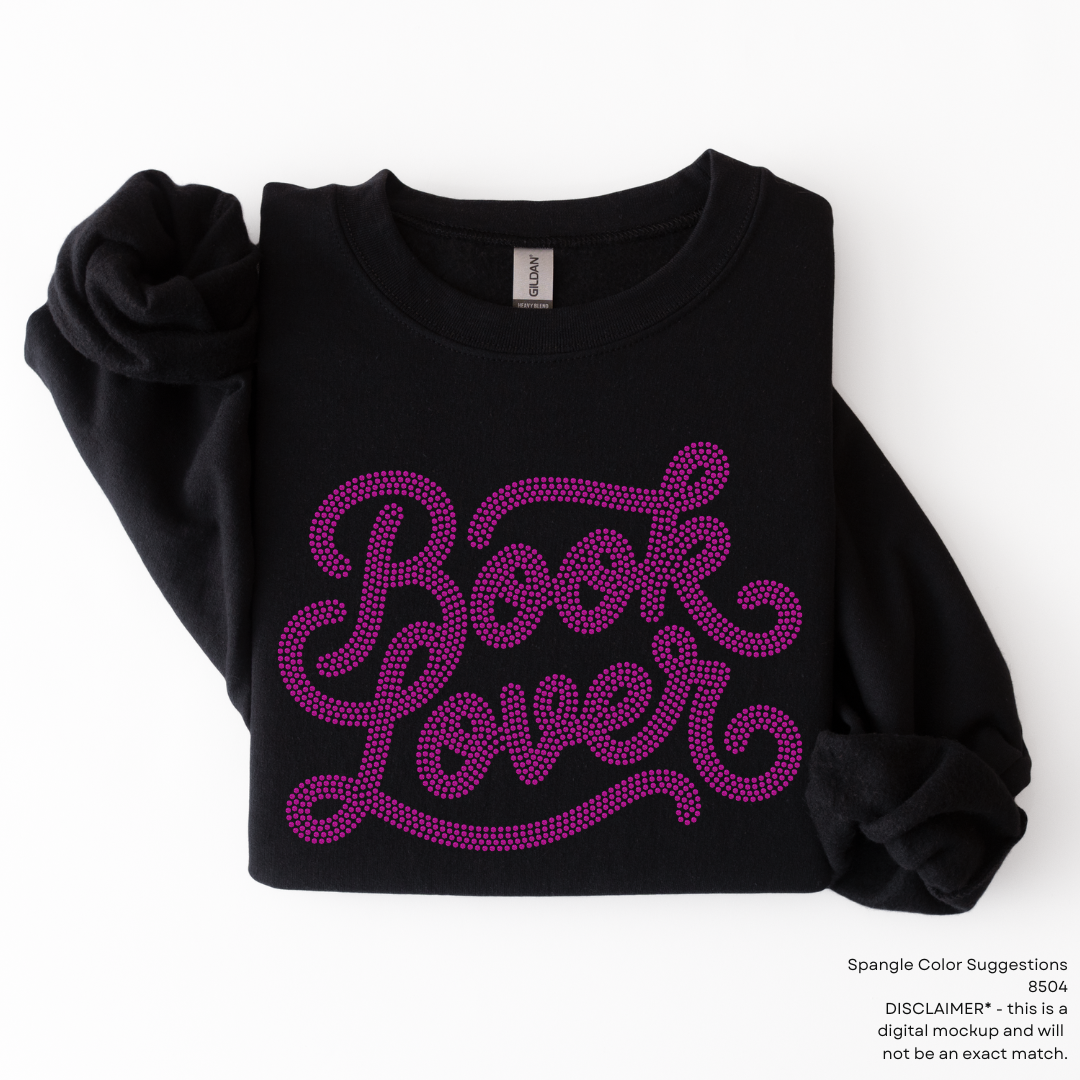 Book Lover SPANGLES TRANSFER