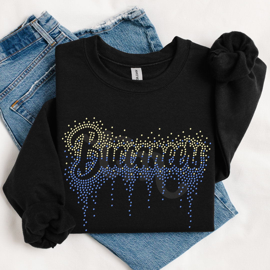 Buccaneers Ombre Drip RHINESTONE TRANSFER
