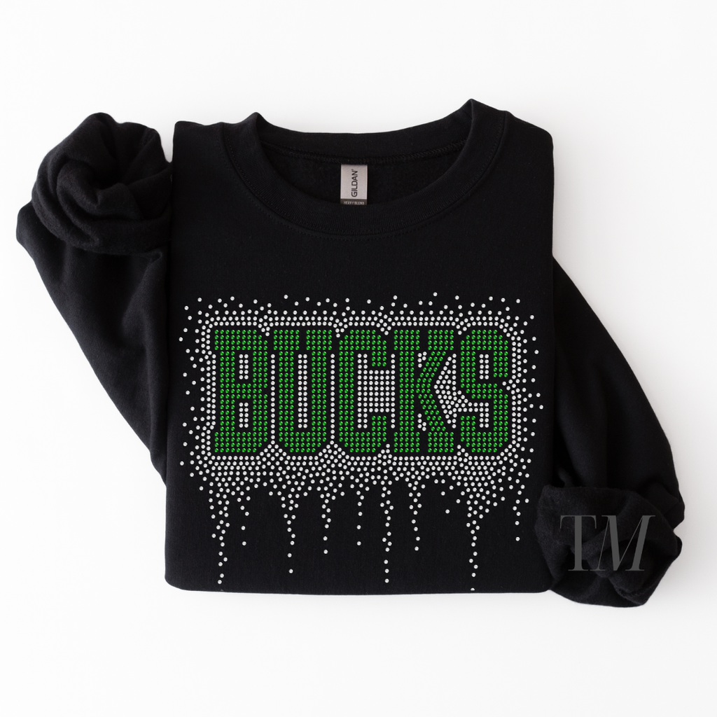 Bucks Athletic Drip RHINESTONE TRANSFER