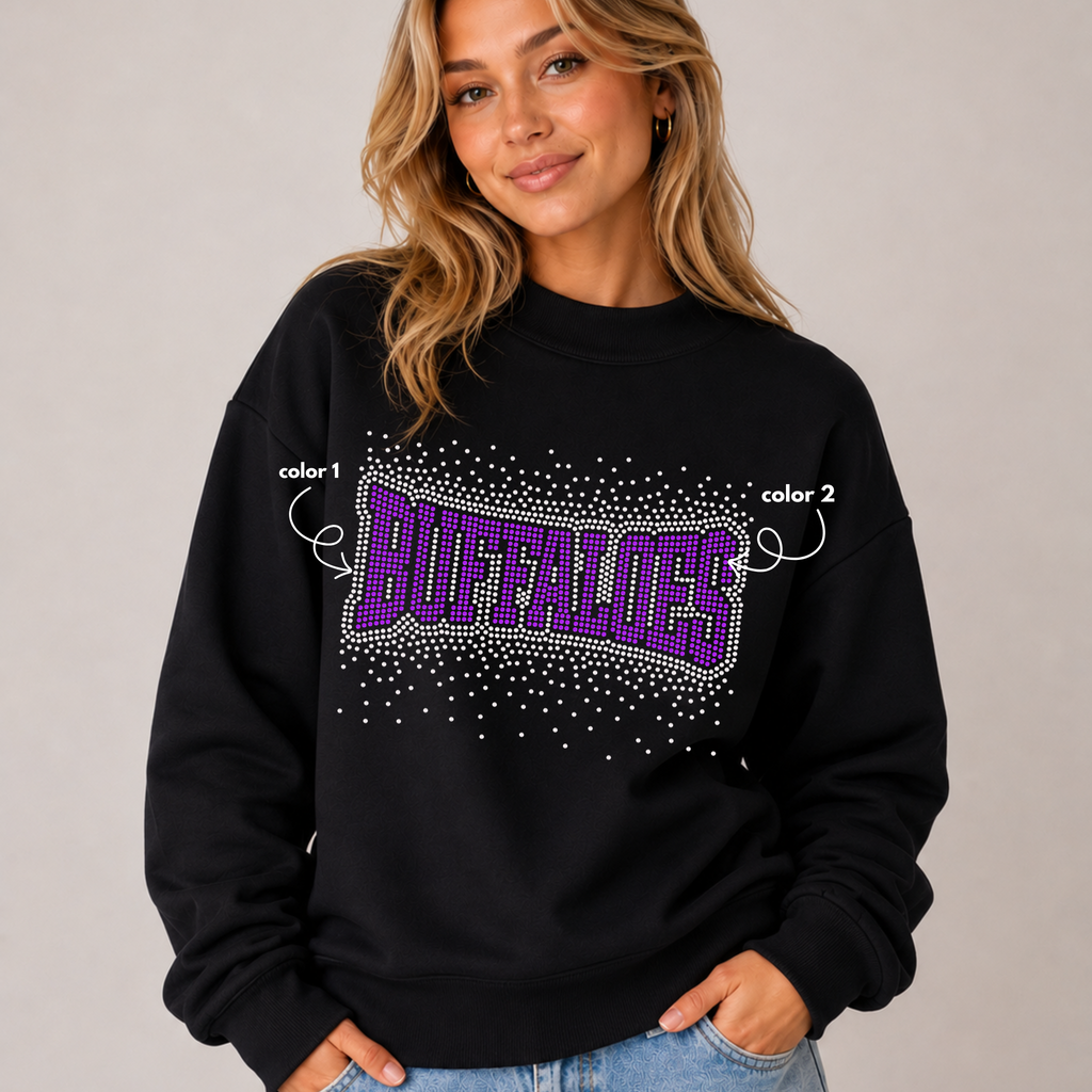 Buffaloes Arched Scatter SPANGLE TRANSFER