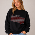 Bulldogs Double Outline RHINESTONE TRANSFER