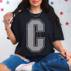 Custom SPANGLE Text SPANGLE Transfer - 11.5" BIG Letters- One Color